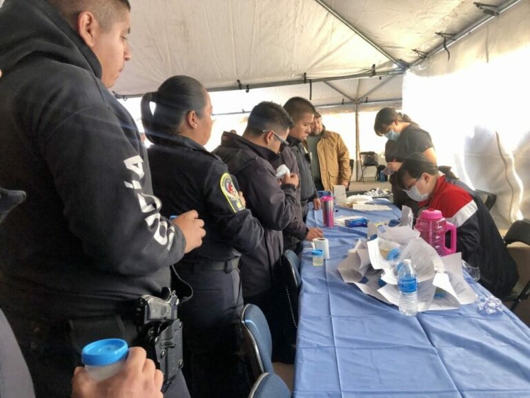 Realizan antidoping a policías municipales