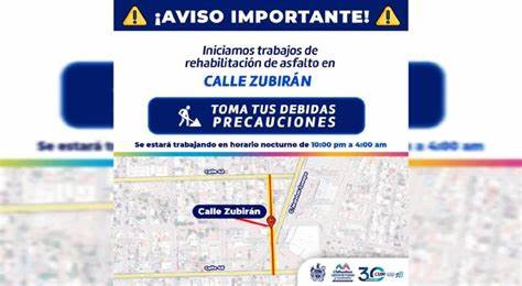 El día de hoy inician trabajos de recarpeteo, toma tus precauciones