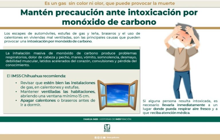 Recomendaciones del IMSS ante el uso de calentones de gas