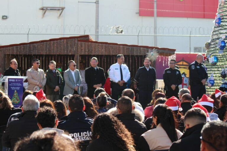 Ya inauguraron la villa navideña de la SSPE en Cd. Juárez