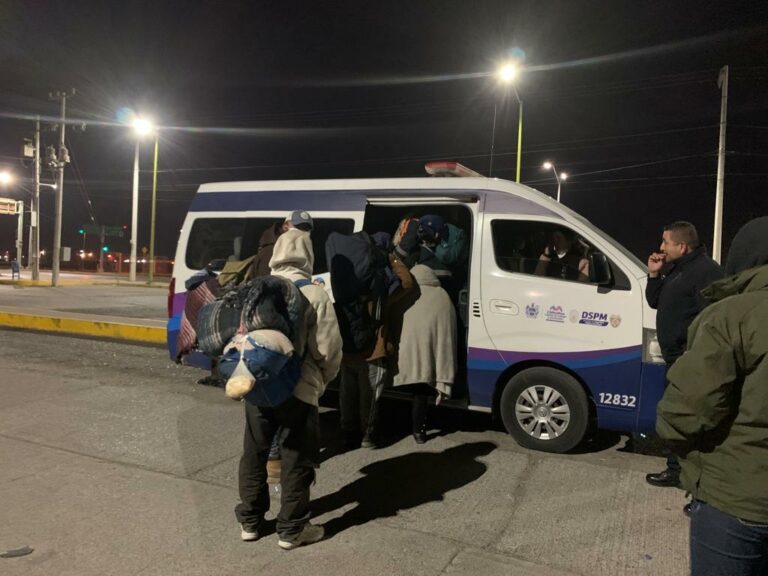 Gobierno apoya a migrantes por descenso de temperaturas