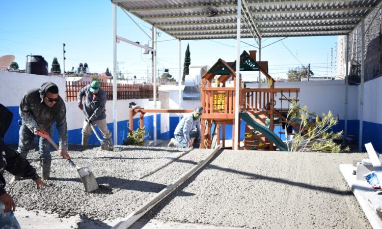 Municipio realiza trabajos para rehabilitar jardín de niños