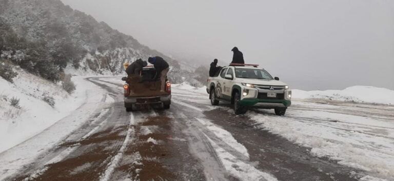 Cierre de tramos carreteros por nieve