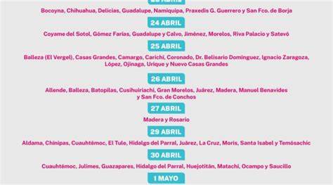 Publican calendario para las entregas de programas alimentarios