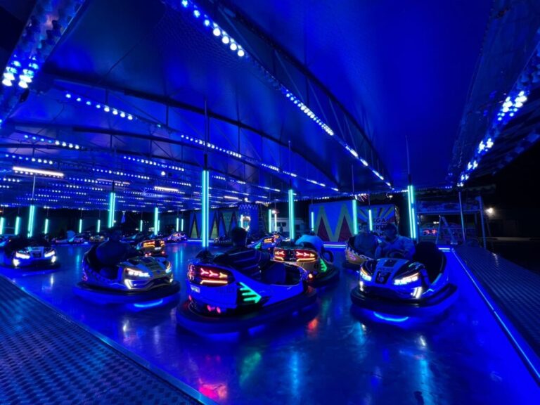 Carritos chocones en feria de santa Rita