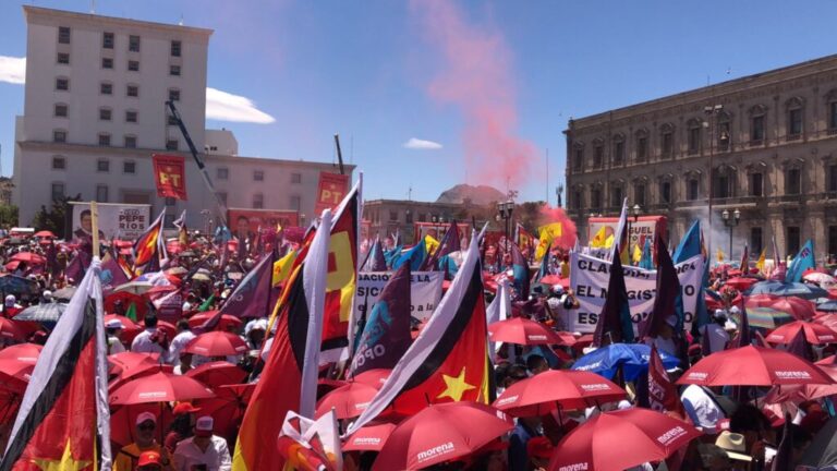 Claudia Sheinbaum encabeza en Plaza del Ángel