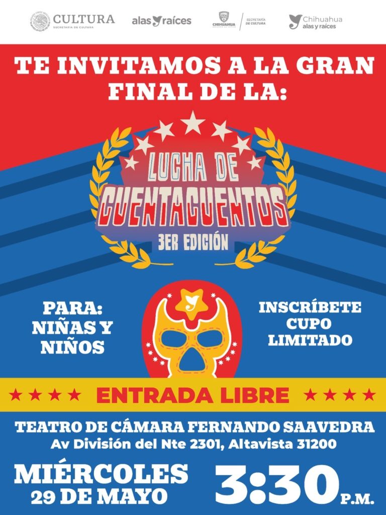 Lucha de Cuentacuentos, invitan a final