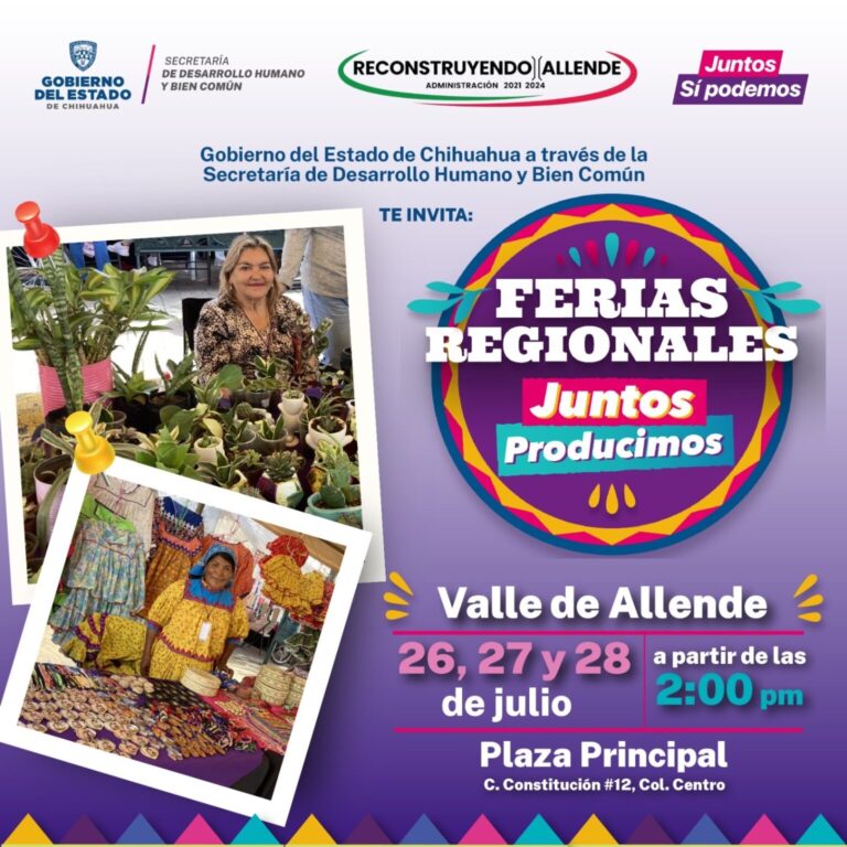 Feria «Juntos producimos» en Valle de Allende