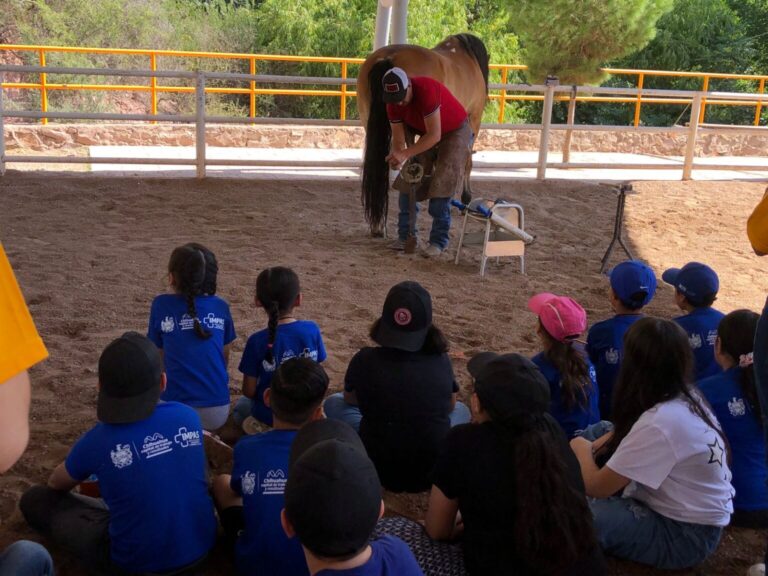 Se presenta policía montada en la veraneada IMPAS