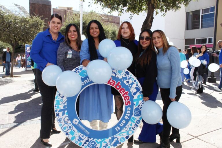 Circulo azul, dia mundial de la diabetes