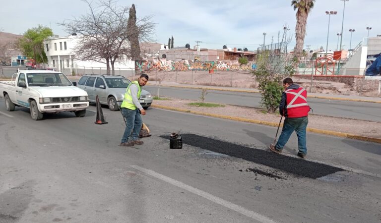Municipio realizará bacheo en cinco zonas este jueves