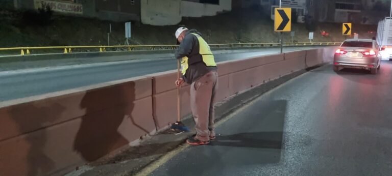 Trabajos de limpieza en la ciudad