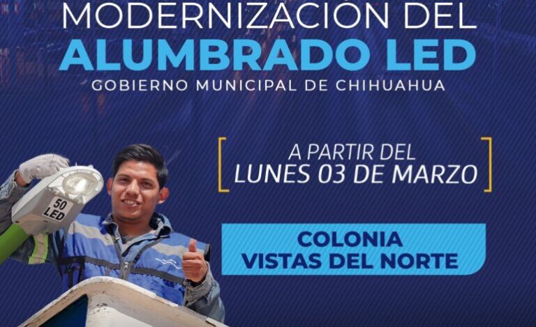 Alumbrado nuevo en Vistas comienza hoy