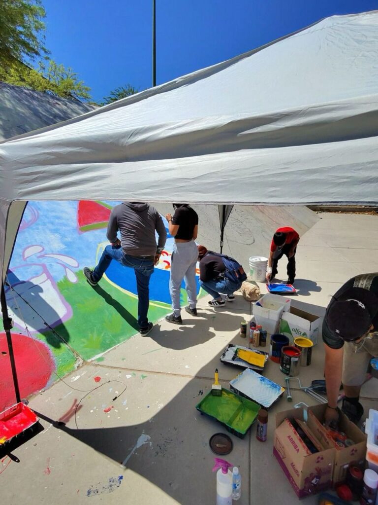 SSPE promueve integración con mural