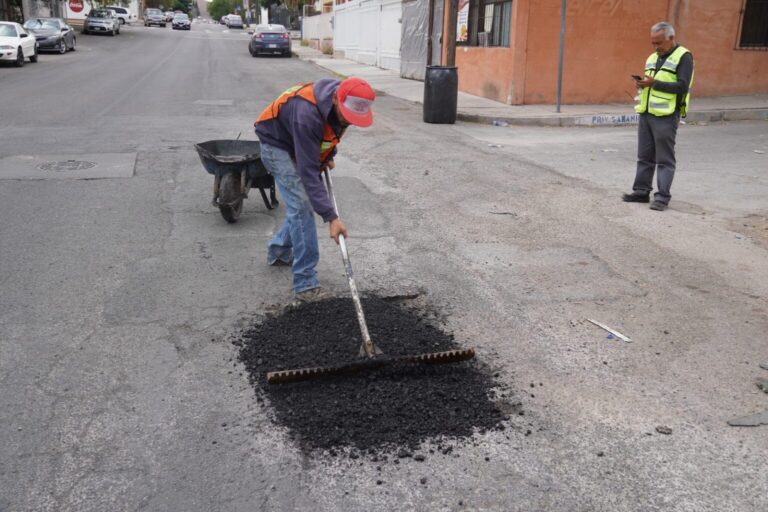 Zonas de bacheo de este martes