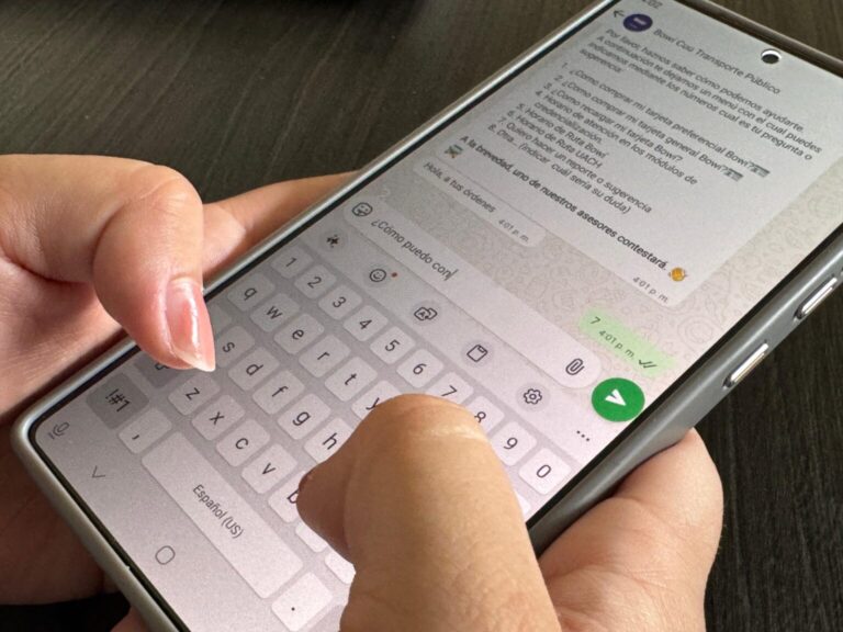 Linea de atención Bowi por WhatsApp