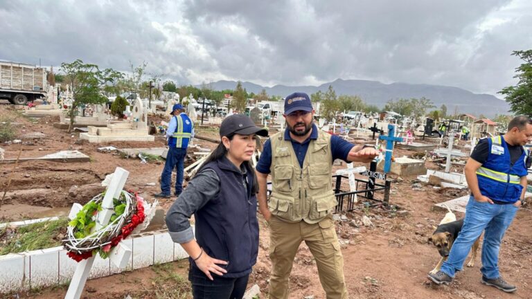 Colonias afectadas son visitadas por Nancy Frias