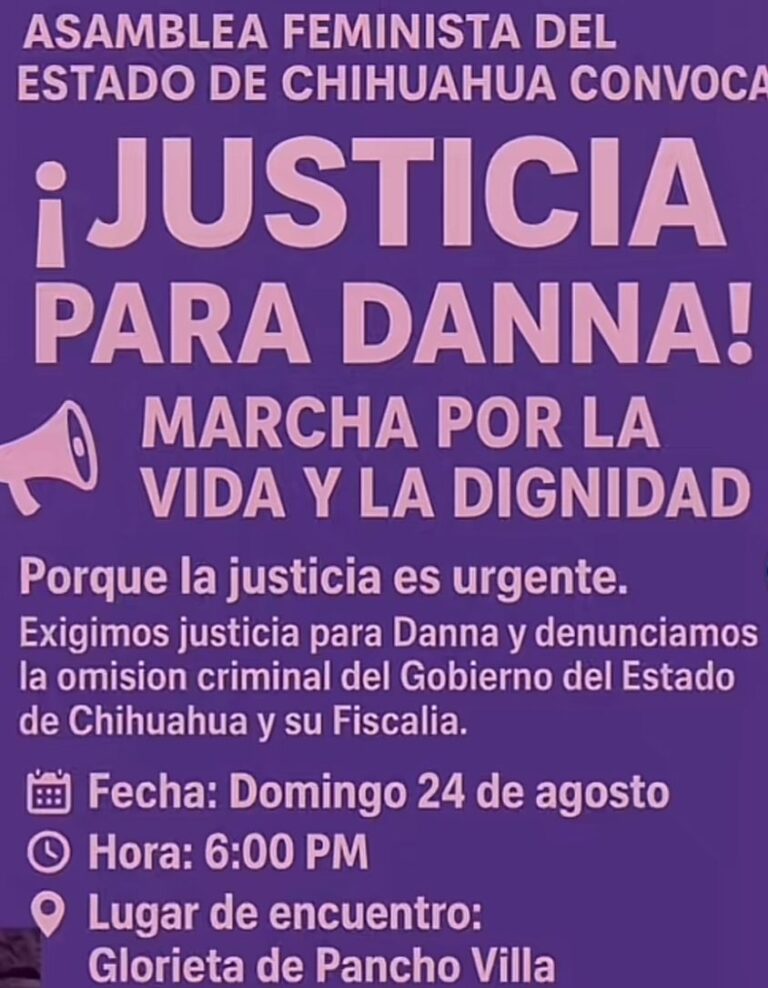 Marcha para exigir justicia para Danna
