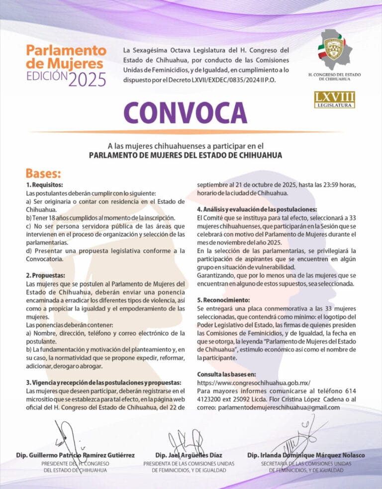 Parlamento de Mujeres 2025