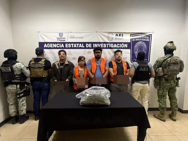 AEI detiene a cuatro personas con más de 2 kilos de marihuana