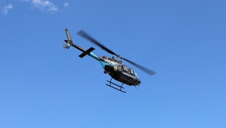 Vigilancia aérea en Chihuahua