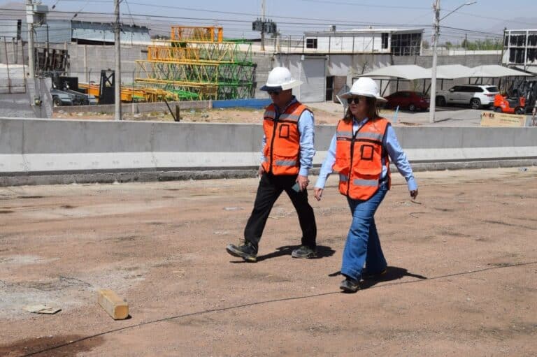 Avanzan obras viales en Aldama y Nogales