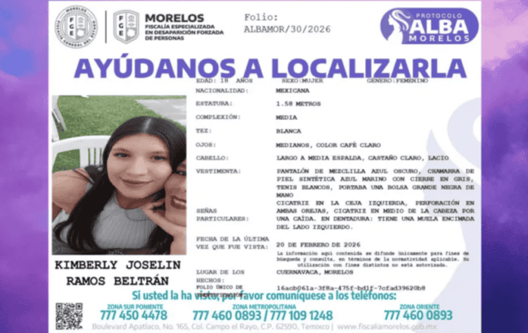 Caso Kimberly con detenido en Chamilpa