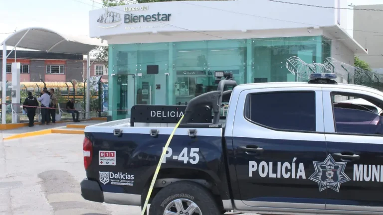 (Delicias)Continúan sin identificar a hombre que disparó Banco del Bienestar