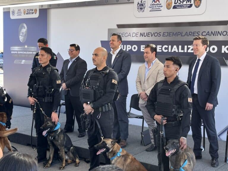 Entregan nuevos ejemplares al grupo K9