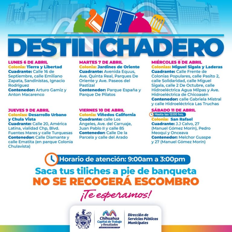 Destilichadero llegará a ocho colonias