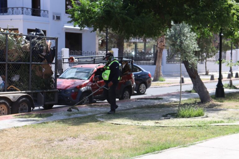 Mantienen Parque Lerdo en óptimas condiciones