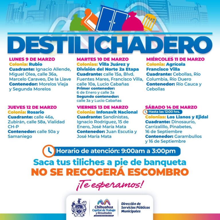 Destilichadero llegará a ocho colonias