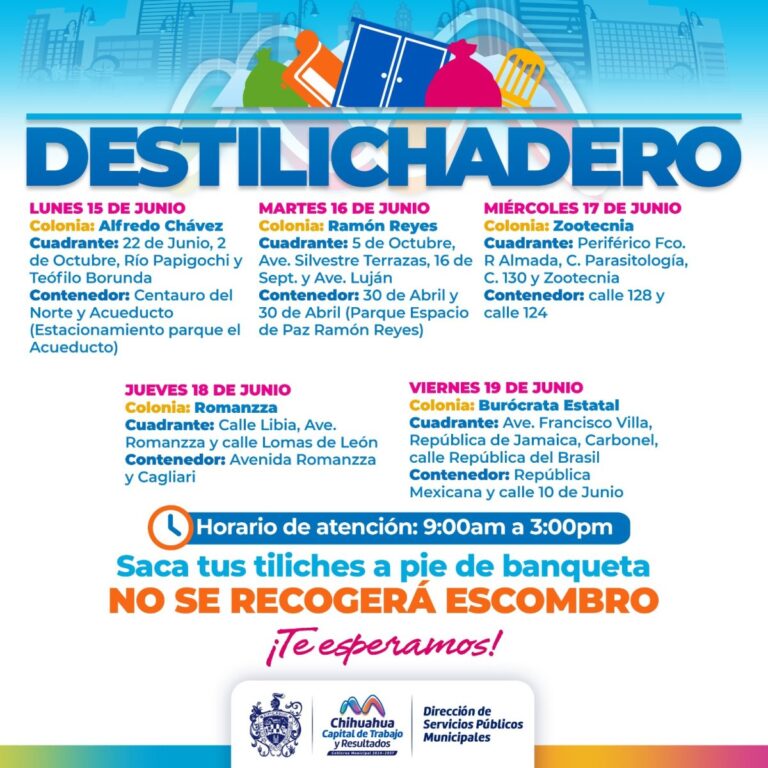 Destilichadero llegará a cinco colonias