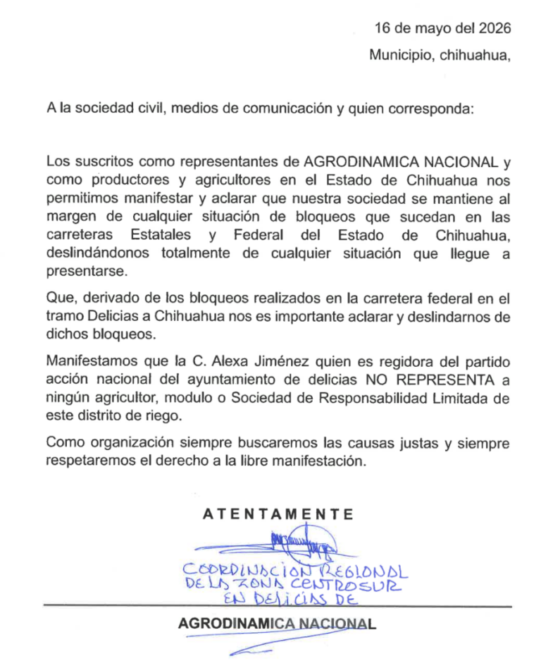 Agricultores se deslindan de bloqueos