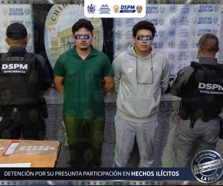 Detienen a dos hombres con cristal