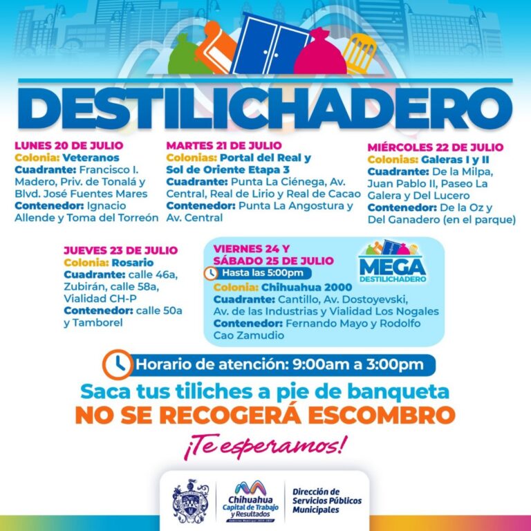 Destilichadero llegará a siete colonias