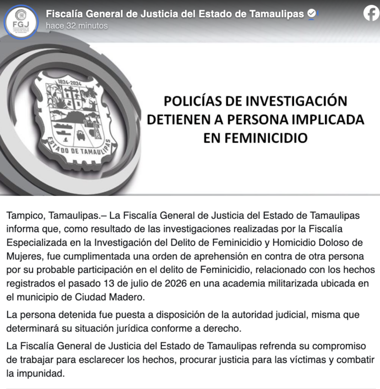 Detienen a director por caso Dafne Zapata