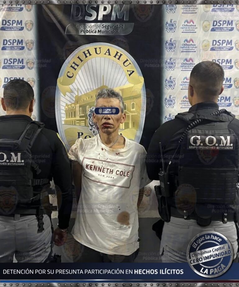 Detienen a hombre con cristal en operativo