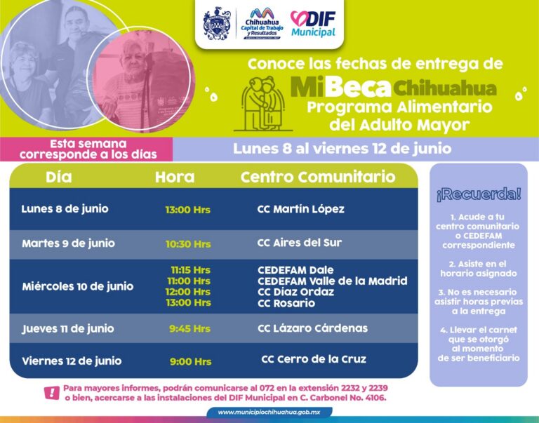 DIF anuncia puntos de entrega del PAAM