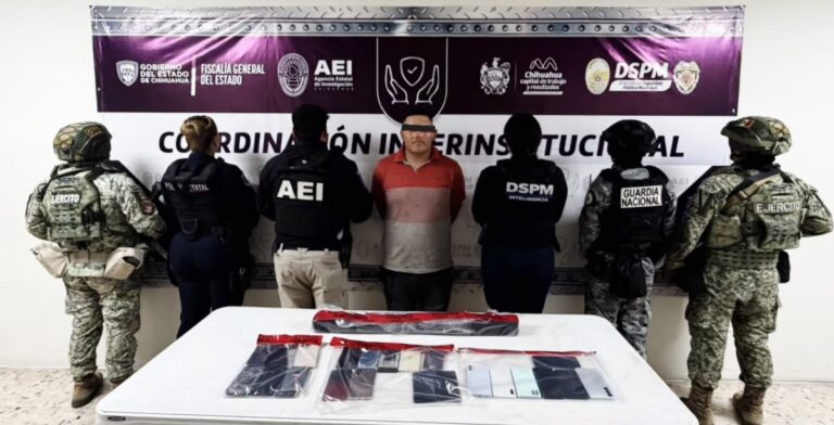 Recuperan celulares robados en cateo