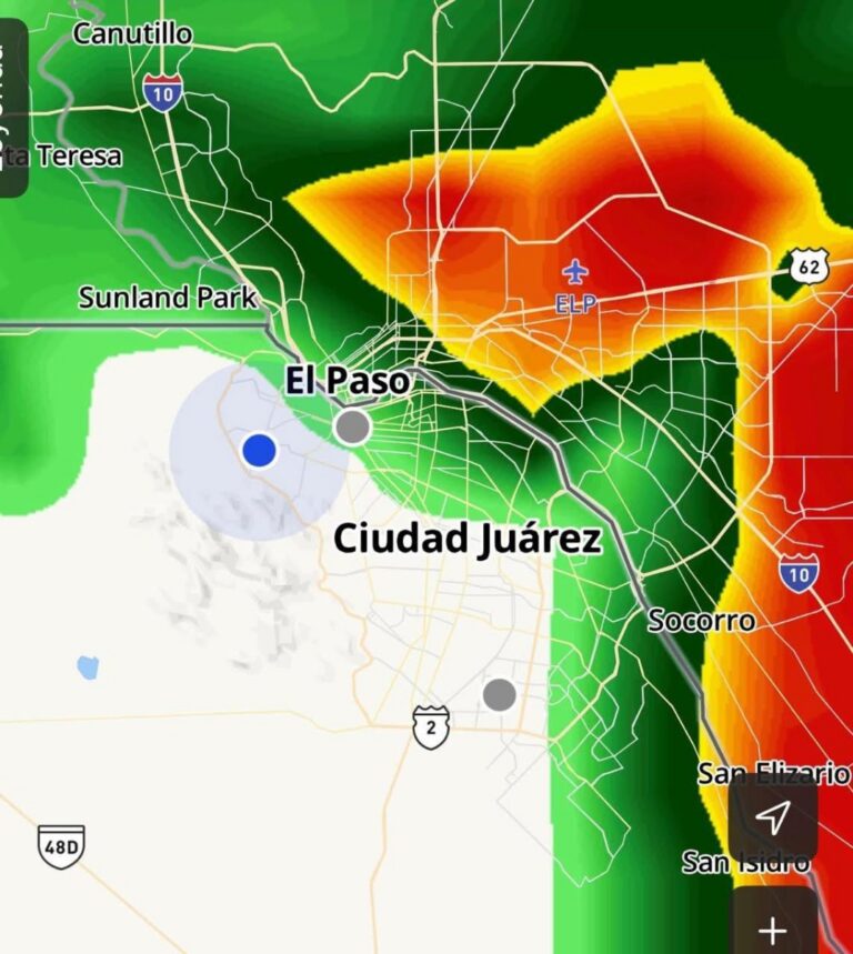 Tormentas fuertes amenazan a Ciudad Juárez