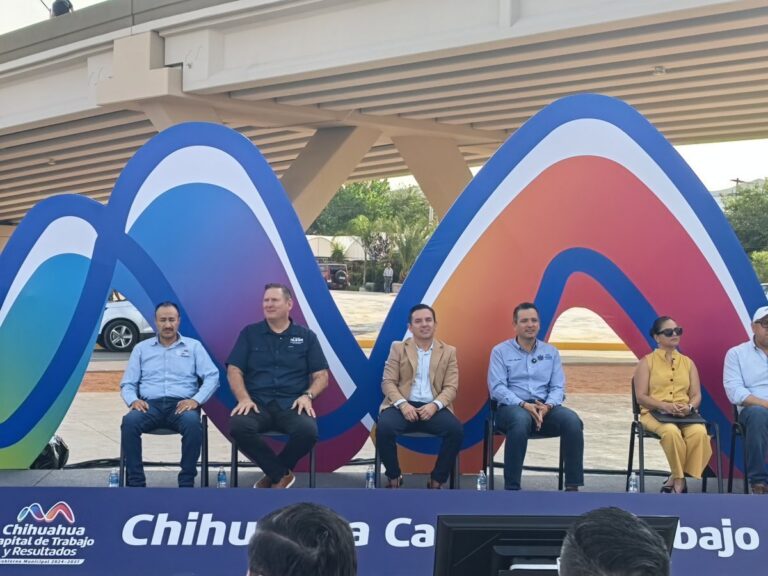 Inauguran paso superior Chihuahua Aldama
